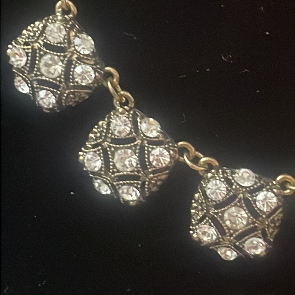 Necklace Stunning Statement Square Simulated Diam… - image 5